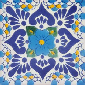 Azul - Mexican ceramic tiles -  30 pieces