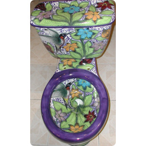 Mexican Talavera Toilet 