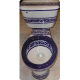 Mexican Talavera Toilet 