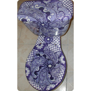 Mexican Talavera Toilet 