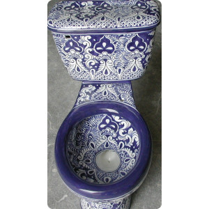 Mexican Talavera Toilet 