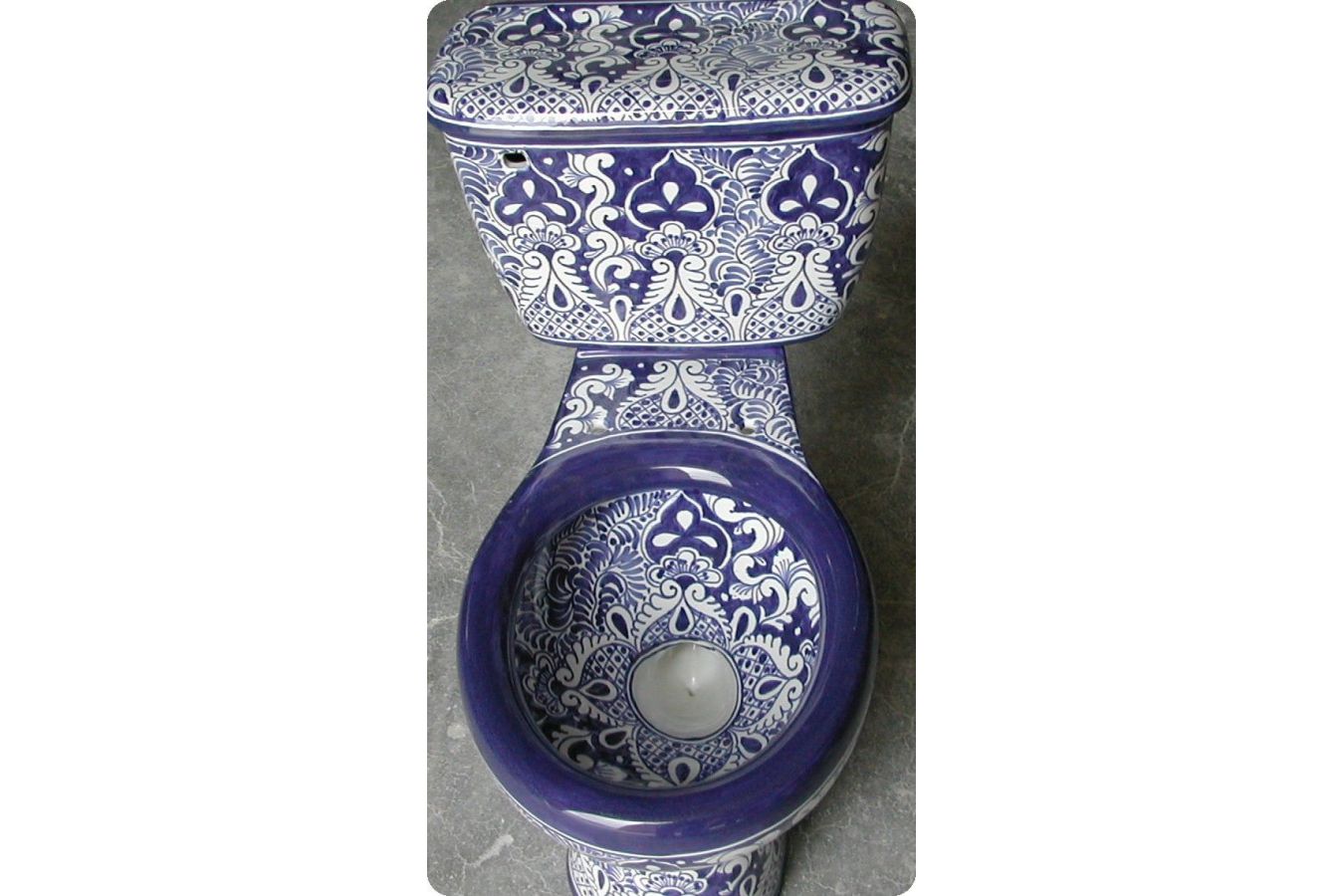 Mexican Toilet Hand decorated toilet from Mexico