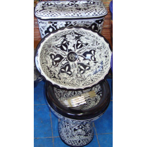 Mexican Talavera Toilet 