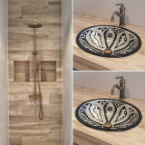 Atalaya - Black and white Mexican sink