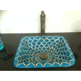Aqua Azul - blue mexican sink from Mexico