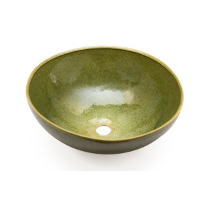 Hanna -Green Countertop artistic sink