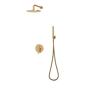 Aderen – retro gold built in shower