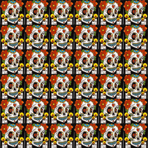 Maestra - Catrina series - mexican ceramic tile 1pc