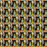 Libra - Catrina series - ceramic tile from Mexico 1pc