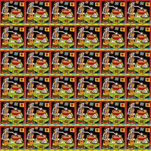 Cocinero - Catrina series - Mexican ceramic tile