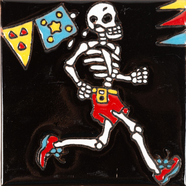 Atleta - Catrina series - Mexican handcrafted tile