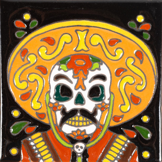 Catrina 2 - Mexican tiles high relief ceramic