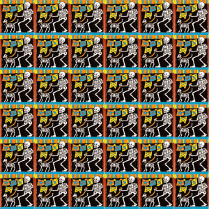 Perro - Catrina Series - Talavera ceramic tile from Mexico - 1 pc