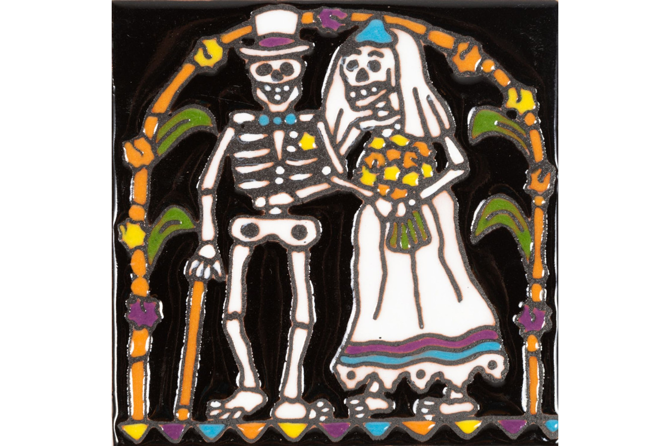 Boda - Catrina Series - Ceramic Mexican Tiles
