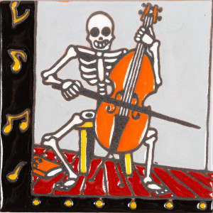 Músico - Catrina series - Talavera Ceramic Mexican Tile
