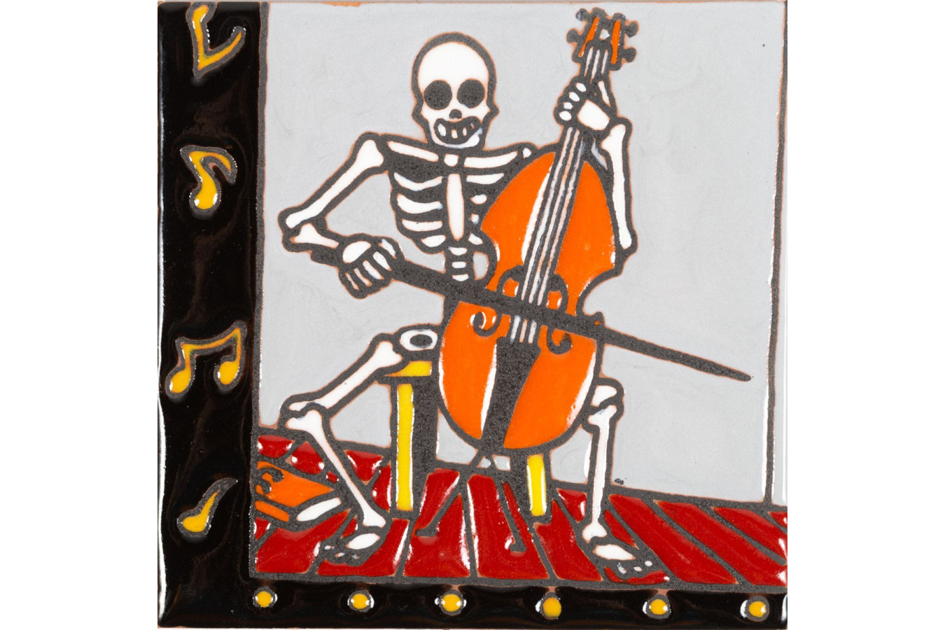 Músico - Catrina series - Talavera Ceramic Mexican Tile