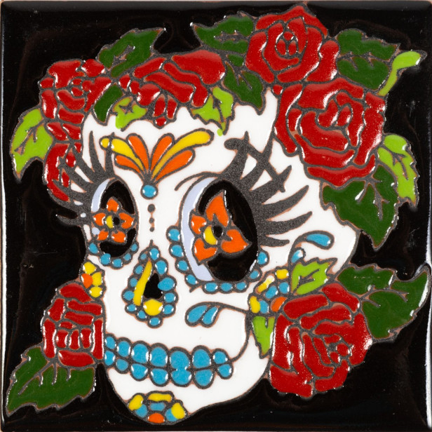 Mujer - Catrina series - Mexican Talavera Relief Tile