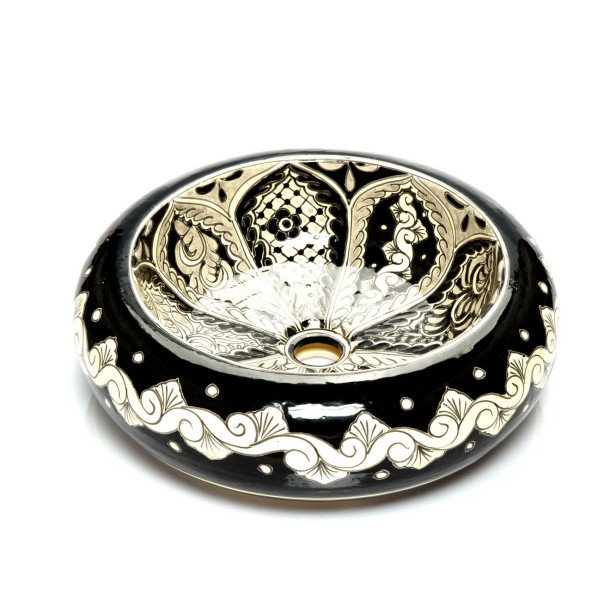 Atalaya  - Black and white Mexican sink
