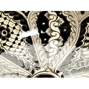 Atalaya  - Black and white Mexican sink