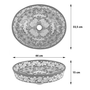 La Reina - talavera vessel sink