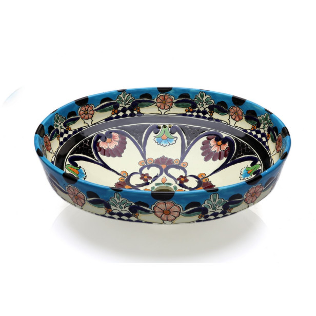 La Reina - talavera vessel sink