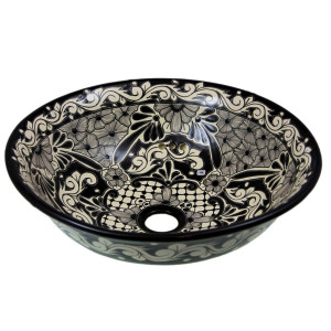 Serena - Black and white Mexican sink