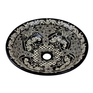 Serena - Black and white Mexican sink
