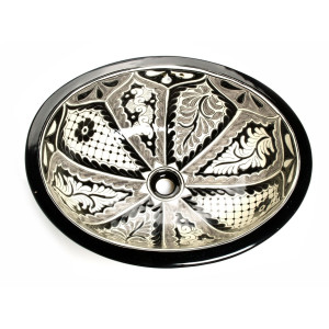 Atalaya - Black and white Mexican sink