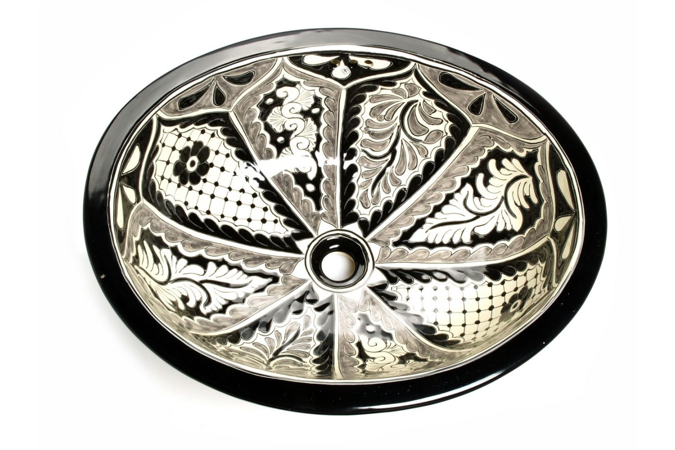 Atalaya - Black and white Mexican sink