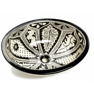 Atalaya - Black and white Mexican sink