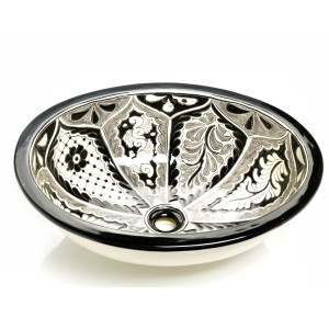 Atalaya - Black and white Mexican sink