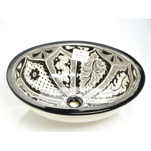 Atalaya - Black and white Mexican sink