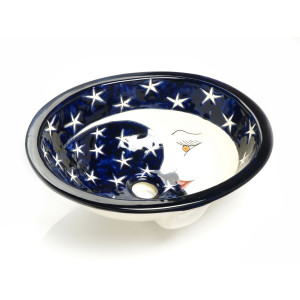 La Luna - Talavera drop-in sink