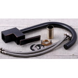 Maour kitchen black faucet