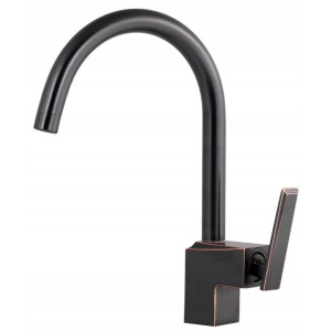 Maour kitchen black faucet