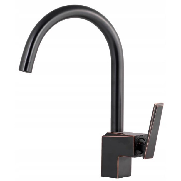 Maour kitchen black faucet