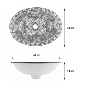 Ynes - talavera drop-in sink