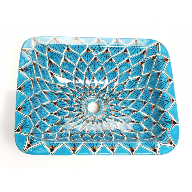 Aqua Azul - blue mexican sink from Mexico