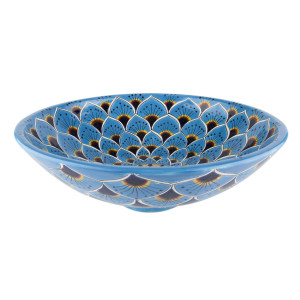 Casandra  - Blue Mexican vessel sink