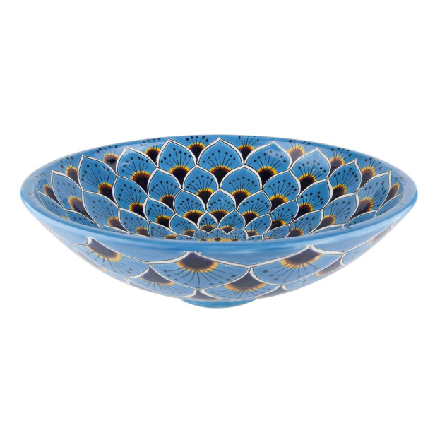 Casandra  - Blue Mexican vessel sink
