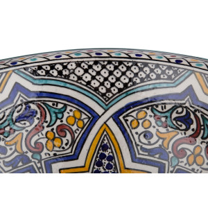Zanya - Kolorowa umywalka ceramiczna z Maroka