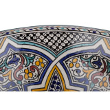 Zanya - Kolorowa umywalka ceramiczna z Maroka