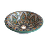 Zanya - Kolorowa umywalka ceramiczna z Maroka