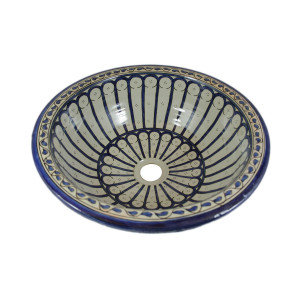 Zanya - Kolorowa umywalka ceramiczna z Maroka