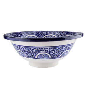 Zanya - Kolorowa umywalka ceramiczna z Maroka