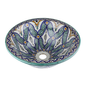 Ruqya  - ceramic arabic sink from Morocco