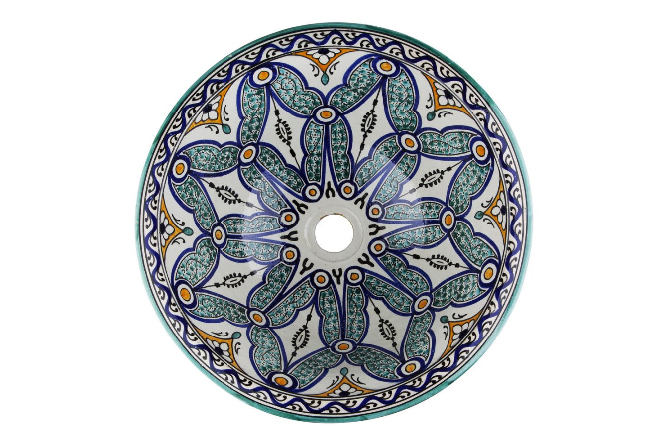 Ruqya  - ceramic arabic sink from Morocco
