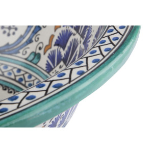 Zanya - Kolorowa umywalka ceramiczna z Maroka