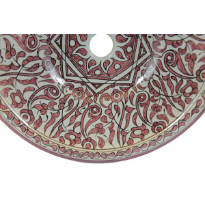Zanya - Kolorowa umywalka ceramiczna z Maroka