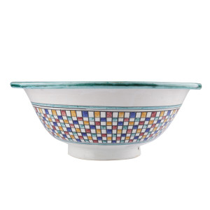 Zanya - Kolorowa umywalka ceramiczna z Maroka